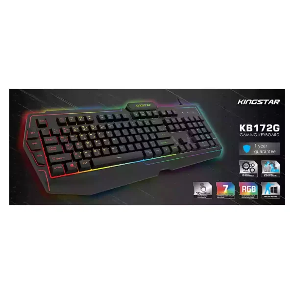 کیبورد گیمینگ کینگ استار مدل KB172G ا Kingstar KB172G Gaming Keyboard