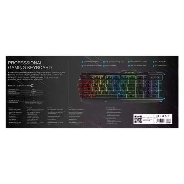 کیبورد گیمینگ کینگ استار مدل KB172G ا Kingstar KB172G Gaming Keyboard