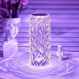 چراغ کریستال رومیزی مدل الماس Rose Table Lamp