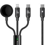 کابل تایپ‌سی + شارژر اپل واچ سه سر مک دودو Mcdodo 100w 3in1 Cable