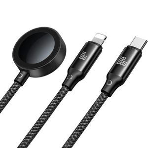 کابل تایپ‌سی + شارژر اپل واچ سه سر مک دودو Mcdodo 100w 3in1 Cable
