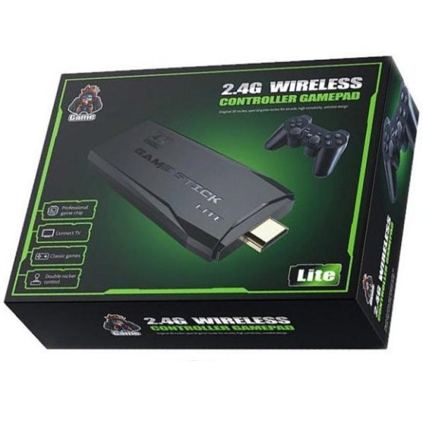 کنسول بازی بی‌سیم مدل 2.4G Wireless Controller Gamepad-4K Game Stick Lite