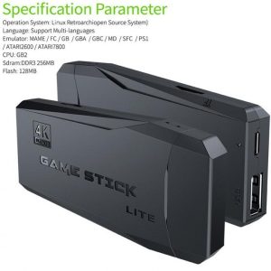 کنسول بازی بی‌سیم مدل 2.4G Wireless Controller Gamepad-4K Game Stick Lite