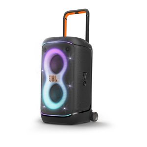 اسپیکر پارتی باکس جی بی ال مدل PartyboxJBL 520 (ارسال فوری) نسخه اروپا اورجینال با سریال نامبر ویژگی محصول عمر باتری تا 15 ساعت ورودی‌های XLR و اتصال USB-C شارژ سریع 10 دقیقه‌ای برای 2 ساعت پخش نورپردازی LED ویژگی محصول عمر باتری تا 15 ساعت ورودی‌های XLR و اتصال USB-C شارژ سریع 10 دقیقه‌ای برای 2 ساعت پخش نورپردازی LED اطراف اسپیکر و صفحه جلو ویژگی‌های کارائوکه با ورودی‌ برای میکروفون و گیتار پشتیبانی از Auracast برای اتصال چند اسپیکر سازگار JBL فناوری AI Sound Boost برای بهینه‌سازی صوت در زمان واقعی بلوتوث 5.4 با LE Audio برای کیفیت پخش بهتر و کاهش تأخیر دارای استاندارد بین‌المللی مقاومت در برابر آب IPX4 توان خروجی 400 وات با ووفرهای 7.5 اینچی و توییترهای 1 اینچی افکت‌های صوتی DJ و ویژگی‌های EQ قابل کنترل از طریق اپلیکیشن اپلیکیشن موبایل JBL PartyBox برای کنترل نور و صدااطراف اسپیکر و صفحه جلو ویژگی‌های کارائوکه با ورودی‌ برای میکروفون و گیتار پشتیبانی از Auracast برای اتصال چند اسپیکر سازگار JBL فناوری AI Sound Boost برای بهینه‌سازی صوت در زمان واقعی بلوتوث 5.4 با LE Audio برای کیفیت پخش بهتر و کاهش تأخیر دارای استاندارد بین‌المللی مقاومت در برابر آب IPX4 توان خروجی 400 وات با ووفرهای 7.5 اینچی و توییترهای 1 اینچی افکت‌های صوتی DJ و ویژگی‌های EQ قابل کنترل از طریق اپلیکیشن اپلیکیشن موبایل JBL PartyBox برای کنترل نور و صدا - بستن برند JBL یکی از برجسته‌ترین نام‌ها در دنیای محصولات صوتی و تصویری است، با سابقه‌ای که به خلاقیت و کیفیت در تولید تجهیزات صوتی برتر میپردازد. این کمپانی با بهره‌گیری از فناوری‌های نوین و طراحی‌های منحصر به فرد، همواره سعی داشته است تجربه‌ای بی‌نظیر از شنیدن صدا را برای شما خود فراهم کند. در این راستا، اسپیکرهای سری PartyBox جی‌ بی‌ ال یکی از محبوب‌ترین محصولات این برند به شمار می‌روند که توانسته‌اند جای خود را در میان علاقه‌مندان به موسیقی و محافل شاد تثبیت کند. اسپیکر JBL PartyBox 520 به عنوان پرچمدار این سری، با توان خروجی 400 وات و قابلیت‌های ارتباط صوتی پیشرفته، تجربه‌ای فراتر از انتظارات را ارائه میدهد. اسپیکر جی بی ال با بهره‌گیری از فناوری AI Sound Boost، صدا را در لحظه تحلیل و بهینه‌سازی میکند تا خروجی صوتی قدرتمند و بدون اعوجاجی داشته باشد. همچنین، اتصال USB-C و ورودی‌های XLR جدید، امکان استفاده گسترده‌تری از دستگاه‌های مختلف را فراهم میکند. از دیگر ویژگی‌های جذاب این اسپیکر بزرگ، قابلیت Auracast برای اتصال چندین اسپیکر مشابه و بهره‌مندی از بلوتوث 5.4 با کیفیت بالاتر است. به کمک اپلیکیشن موبایل، امکان کنترل نورپردازی و تنظیمات صوتی فراهم شده است. با امکانات ویژه و کیفیت فوق‌العاده این اسپیکر قدرتمند ارزش سرمایه‌گذاری را برای کسانی که به دنبال تجربه‌ای متفاوت در پخش موسیقی هستند، فراهم میکند. ویژگی‌های اسپیکر JBL Partybox 520 عمر باتری تا 15 ساعت ورودی‌های XLR و اتصال USB-C شارژ سریع 10 دقیقه‌ای برای 2 ساعت پخش نورپردازی LED اطراف اسپیکر و صفحه جلو ویژگی‌های کارائوکه با ورودی‌ برای میکروفون و گیتار پشتیبانی از Auracast برای اتصال چند اسپیکر سازگار JBL فناوری AI Sound Boost برای بهینه‌سازی صوت در زمان واقعی بلوتوث 5.4 با LE Audio برای کیفیت پخش بهتر و کاهش تأخیر دارای استاندارد بین‌المللی مقاومت در برابر آب IPX4 توان خروجی 400 وات با ووفرهای 7.5 اینچی و توییترهای 1 اینچی افکت‌های صوتی DJ و ویژگی‌های EQ قابل کنترل از طریق اپلیکیشن اپلیکیشن موبایل JBL PartyBox برای کنترل نور و صدا مشخصات طراحی اسپیکر JBL Partybox 520 اسپیکر جی بی ال PartyBox 520 با طراحی قدرتمند و جذاب خود، توجه همه را به خود جلب میکند. این اسپیکر قدرتمند جی بی ال با استفاده از مواد با کیفیت بالا ساخته شده و از تکنولوژی‌های پیشرفته‌ای برای بهبود تجربه صوتی بهره میبرد. بزرگترین جذابیت این مدل، ویژگی‌های متنوع و طراحی محکم آن است. پارتی باکس جی بی ال با ابعاد چشمگیر اما قابل حمل، به راحتی در هر جایی قابل استفاده است. وزن این اسپیکر به صورتی است که حمل و نقل آن را آسان میسازد، بدون اینکه تأثیری بر کیفیت صدای آن بگذارد. این اسپیکر دارای ورودی‌های XLR و اتصال USB-C است و در نورپردازی، LEDهای زیبا و قابل تنظیم، ظاهری چشم‌نواز به اسپیکر قابل حمل JBL PartyBox 520 میبخشند. این اسپیکر نیز مانند سایر مدل‌های سری PartyBox، مقاوم در برابر آب با استاندارد IPX4 طراحی شده است. ابعاد این محصول برای استفاده در محیط‌های کوچک تا متوسط ایده‌آل است و میتواند محیط را با افکت‌های نوری و صوتی خود پر از انرژی کند. مشخصات صدا اسپیکر JBL Partybox 520 اسپیکر JBL PartyBox 520 یک محصول بی‌نظیر در دنیای محصولات صوتی است که با توان خروجی 400 وات و دو ووفر 7.5 اینچی و توییترهای یک اینچی خود، کیفیت صدای بالایی ارائه میدهد. فناوری AI Sound Boost در این اسپیکر صدا را در زمان واقعی تحلیل و بهینه‌سازی میکند تا صدایی قدرتمند و بدون نویز تولید شود. قابلیت ارتباط بلوتوث 5.4 با LE Audio و Auracast امکان اتصال چند اسپیکر جی‌ بی‌ ال را فراهم میکند که تجربه شنیداری بی‌نظیری ارائه میدهد. باتری تعویض‌پذیر این اسپیکر با شارژ سریع 10 دقیقه‌ای، 2 ساعت پخش موسیقی و در حالت کامل، 15 ساعت عمر باتری دارد. اپلیکیشن PartyBox کنترل نورپردازی LED و تنظیمات صوتی را فراهم میکند که تجربه‌ای حرفه‌ای را برای شما مهیا میسازد. وجود ورودی‌های XLR برای میکروفون و گیتار، به همراه کنترل‌های حرفه‌ای، این اسپیکر را به یک انتخاب عالی برای مهمانی‌ها تبدیل کرده است. گرچه در مقایسه با اسپیکرهای بزرگ‌تر مانند PartyBox Ultimate با قدرت 1000 وات، ظرفیت کمتری دارد، اما همچنان برای جشن‌های کوچک تا متوسط عملکرد مناسبی ارائه میدهد. این اسپیکر، نه تنها برای علاقه‌مندان به موسیقی و مهمانی‌ها، بلکه برای دی‌جی‌های حرفه‌ای نیز مناسب است. مشخصات تکنولوژی‌ها اسپیکر JBL Partybox 520 در دنیای مدرن، اتصال و هماهنگی دقیق دستگاه‌های صوتی کلید تجربه‌ای بهتر و غنی‌تر از موسیقی و صوت است. اسپیکر بلوتوثی JBL PartyBox 520 این نیاز را با مجموعه‌ای از تکنولوژی‌های پیشرفته پاسخ میدهد. توان خروجی 400 وات: این اسپیکر با توان 400 وات، قدرت صوتی فوق‌العاده‌ای را ارائه میدهد که مناسب مهمانی‌های کوچک و متوسط است. باتری با عمر 15 ساعت: باتری این دستگاه قابل‌ تعویض است و تا 15 ساعت دوام دارد و با یک شارژ سریع 10 دقیقه‌ای میتوانید تا دو ساعت از آن استفاده کنید. مقاومت در برابر آب IPX4: این قابلیت به شما اجازه میدهد تا بدون نگرانی از قطرات باران یا رطوبت، از اسپیکر خود بهره‌برداری کنید. AI Sound Boost: این تکنولوژی با استفاده از تحلیل صوتی در زمان واقعی، صدایی شفاف و بدون اختلال ارائه میدهد. Auracast: با استفاده از این تکنولوژی میتوانید چند اسپیکر JBL را به هم متصل کنید و صدای بزرگتری ایجاد کنید. کنترل از طریق اپلیکیشن PartyBox: با این برنامه میتوانید نورپردازی و تنظیمات صوتی را به راحتی کنترل کنید. ورودی‌های میکروفون و گیتار: PartyBox 520 دارای ورودی‌هایی برای میکروفون و گیتار است که امکانات کارائوکه و اجرای زنده را برای شما فراهم میکند. مشخصات اتصالات اسپیکر JBL Partybox 520 اگر به دنبال تجربه‌ای بی‌نظیر از موسیقی و ارتقاء مهمانی‌های خود هستید، اسپیکر بلوتوثی جی بی ال PartyBox 520 با امکانات اتصال پیشرفته آماده است تا شما را شگفت‌زده کند. از فن‌آوری‌های جدید گرفته تا قابلیت‌های مبتکرانه، همه در این محصول جمع شده‌اند. ورودی XLR: این ورودی‌ها امکان اتصال حرفه‌ای را برای میکروفون‌ها و دستگاه‌های دیگر فراهم میکنند و از کیفیت صدای بالا اطمینان میدهند. بلوتوث 5.4 با LE Audio: بهبود کیفیت پخش صدا و کاهش تأخیرات با این ورژن پیشرفته بلوتوث، امکان اتصال بی‌سیم و بی‌دردسر به دستگاه‌های شما را فراهم میکند. USB-C: این ورودی علاوه بر امکان شارژ سریع، اتصال آسان به دستگاه‌های مختلف و جدید را امکان‌پذیر میسازد. سفارش اسپیکر جی بی ال PartyBox 520 اسپیکر جی بی ال PartyBox 520 به عنوان پرچم‌دار جدید این سری، تجربه‌ای بی‌نظیر از قدرتمندی و کارایی را برای شما به ارمغان می‌آورد. خرید اسپیکر با توان خروجی بی‌نظیر 400 واتی و ویژگی اتصال صوتی بهبود یافته ایده‌آل است. اسپیکر پارتی باکس جی بی ال مدل 520 با قابلیت‌های جدید مانند ورودی‌های XLR و اتصال USB-C، به همراه سیستم باتری قابل تعویض و مقاومت در برابر آب با درجه IPX4، تبدیل به یکی از برترین گزینه‌ها در این دسته‌بندی میشود. اسپیکر جی بی ال Partybox 520