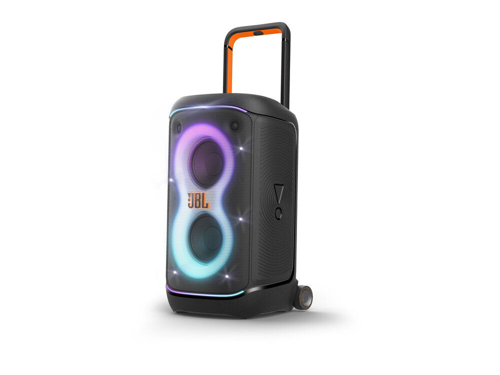 اسپیکر پارتی باکس جی بی ال مدل PartyboxJBL 520 (ارسال فوری) نسخه اروپا اورجینال با سریال نامبر ویژگی محصول عمر باتری تا 15 ساعت ورودی‌های XLR و اتصال USB-C شارژ سریع 10 دقیقه‌ای برای 2 ساعت پخش نورپردازی LED ویژگی محصول عمر باتری تا 15 ساعت ورودی‌های XLR و اتصال USB-C شارژ سریع 10 دقیقه‌ای برای 2 ساعت پخش نورپردازی LED اطراف اسپیکر و صفحه جلو ویژگی‌های کارائوکه با ورودی‌ برای میکروفون و گیتار پشتیبانی از Auracast برای اتصال چند اسپیکر سازگار JBL فناوری AI Sound Boost برای بهینه‌سازی صوت در زمان واقعی بلوتوث 5.4 با LE Audio برای کیفیت پخش بهتر و کاهش تأخیر دارای استاندارد بین‌المللی مقاومت در برابر آب IPX4 توان خروجی 400 وات با ووفرهای 7.5 اینچی و توییترهای 1 اینچی افکت‌های صوتی DJ و ویژگی‌های EQ قابل کنترل از طریق اپلیکیشن اپلیکیشن موبایل JBL PartyBox برای کنترل نور و صدااطراف اسپیکر و صفحه جلو ویژگی‌های کارائوکه با ورودی‌ برای میکروفون و گیتار پشتیبانی از Auracast برای اتصال چند اسپیکر سازگار JBL فناوری AI Sound Boost برای بهینه‌سازی صوت در زمان واقعی بلوتوث 5.4 با LE Audio برای کیفیت پخش بهتر و کاهش تأخیر دارای استاندارد بین‌المللی مقاومت در برابر آب IPX4 توان خروجی 400 وات با ووفرهای 7.5 اینچی و توییترهای 1 اینچی افکت‌های صوتی DJ و ویژگی‌های EQ قابل کنترل از طریق اپلیکیشن اپلیکیشن موبایل JBL PartyBox برای کنترل نور و صدا - بستن برند JBL یکی از برجسته‌ترین نام‌ها در دنیای محصولات صوتی و تصویری است، با سابقه‌ای که به خلاقیت و کیفیت در تولید تجهیزات صوتی برتر میپردازد. این کمپانی با بهره‌گیری از فناوری‌های نوین و طراحی‌های منحصر به فرد، همواره سعی داشته است تجربه‌ای بی‌نظیر از شنیدن صدا را برای شما خود فراهم کند. در این راستا، اسپیکرهای سری PartyBox جی‌ بی‌ ال یکی از محبوب‌ترین محصولات این برند به شمار می‌روند که توانسته‌اند جای خود را در میان علاقه‌مندان به موسیقی و محافل شاد تثبیت کند. اسپیکر JBL PartyBox 520 به عنوان پرچمدار این سری، با توان خروجی 400 وات و قابلیت‌های ارتباط صوتی پیشرفته، تجربه‌ای فراتر از انتظارات را ارائه میدهد. اسپیکر جی بی ال با بهره‌گیری از فناوری AI Sound Boost، صدا را در لحظه تحلیل و بهینه‌سازی میکند تا خروجی صوتی قدرتمند و بدون اعوجاجی داشته باشد. همچنین، اتصال USB-C و ورودی‌های XLR جدید، امکان استفاده گسترده‌تری از دستگاه‌های مختلف را فراهم میکند. از دیگر ویژگی‌های جذاب این اسپیکر بزرگ، قابلیت Auracast برای اتصال چندین اسپیکر مشابه و بهره‌مندی از بلوتوث 5.4 با کیفیت بالاتر است. به کمک اپلیکیشن موبایل، امکان کنترل نورپردازی و تنظیمات صوتی فراهم شده است. با امکانات ویژه و کیفیت فوق‌العاده این اسپیکر قدرتمند ارزش سرمایه‌گذاری را برای کسانی که به دنبال تجربه‌ای متفاوت در پخش موسیقی هستند، فراهم میکند. ویژگی‌های اسپیکر JBL Partybox 520 عمر باتری تا 15 ساعت ورودی‌های XLR و اتصال USB-C شارژ سریع 10 دقیقه‌ای برای 2 ساعت پخش نورپردازی LED اطراف اسپیکر و صفحه جلو ویژگی‌های کارائوکه با ورودی‌ برای میکروفون و گیتار پشتیبانی از Auracast برای اتصال چند اسپیکر سازگار JBL فناوری AI Sound Boost برای بهینه‌سازی صوت در زمان واقعی بلوتوث 5.4 با LE Audio برای کیفیت پخش بهتر و کاهش تأخیر دارای استاندارد بین‌المللی مقاومت در برابر آب IPX4 توان خروجی 400 وات با ووفرهای 7.5 اینچی و توییترهای 1 اینچی افکت‌های صوتی DJ و ویژگی‌های EQ قابل کنترل از طریق اپلیکیشن اپلیکیشن موبایل JBL PartyBox برای کنترل نور و صدا مشخصات طراحی اسپیکر JBL Partybox 520 اسپیکر جی بی ال PartyBox 520 با طراحی قدرتمند و جذاب خود، توجه همه را به خود جلب میکند. این اسپیکر قدرتمند جی بی ال با استفاده از مواد با کیفیت بالا ساخته شده و از تکنولوژی‌های پیشرفته‌ای برای بهبود تجربه صوتی بهره میبرد. بزرگترین جذابیت این مدل، ویژگی‌های متنوع و طراحی محکم آن است. پارتی باکس جی بی ال با ابعاد چشمگیر اما قابل حمل، به راحتی در هر جایی قابل استفاده است. وزن این اسپیکر به صورتی است که حمل و نقل آن را آسان میسازد، بدون اینکه تأثیری بر کیفیت صدای آن بگذارد. این اسپیکر دارای ورودی‌های XLR و اتصال USB-C است و در نورپردازی، LEDهای زیبا و قابل تنظیم، ظاهری چشم‌نواز به اسپیکر قابل حمل JBL PartyBox 520 میبخشند. این اسپیکر نیز مانند سایر مدل‌های سری PartyBox، مقاوم در برابر آب با استاندارد IPX4 طراحی شده است. ابعاد این محصول برای استفاده در محیط‌های کوچک تا متوسط ایده‌آل است و میتواند محیط را با افکت‌های نوری و صوتی خود پر از انرژی کند. مشخصات صدا اسپیکر JBL Partybox 520 اسپیکر JBL PartyBox 520 یک محصول بی‌نظیر در دنیای محصولات صوتی است که با توان خروجی 400 وات و دو ووفر 7.5 اینچی و توییترهای یک اینچی خود، کیفیت صدای بالایی ارائه میدهد. فناوری AI Sound Boost در این اسپیکر صدا را در زمان واقعی تحلیل و بهینه‌سازی میکند تا صدایی قدرتمند و بدون نویز تولید شود. قابلیت ارتباط بلوتوث 5.4 با LE Audio و Auracast امکان اتصال چند اسپیکر جی‌ بی‌ ال را فراهم میکند که تجربه شنیداری بی‌نظیری ارائه میدهد. باتری تعویض‌پذیر این اسپیکر با شارژ سریع 10 دقیقه‌ای، 2 ساعت پخش موسیقی و در حالت کامل، 15 ساعت عمر باتری دارد. اپلیکیشن PartyBox کنترل نورپردازی LED و تنظیمات صوتی را فراهم میکند که تجربه‌ای حرفه‌ای را برای شما مهیا میسازد. وجود ورودی‌های XLR برای میکروفون و گیتار، به همراه کنترل‌های حرفه‌ای، این اسپیکر را به یک انتخاب عالی برای مهمانی‌ها تبدیل کرده است. گرچه در مقایسه با اسپیکرهای بزرگ‌تر مانند PartyBox Ultimate با قدرت 1000 وات، ظرفیت کمتری دارد، اما همچنان برای جشن‌های کوچک تا متوسط عملکرد مناسبی ارائه میدهد. این اسپیکر، نه تنها برای علاقه‌مندان به موسیقی و مهمانی‌ها، بلکه برای دی‌جی‌های حرفه‌ای نیز مناسب است. مشخصات تکنولوژی‌ها اسپیکر JBL Partybox 520 در دنیای مدرن، اتصال و هماهنگی دقیق دستگاه‌های صوتی کلید تجربه‌ای بهتر و غنی‌تر از موسیقی و صوت است. اسپیکر بلوتوثی JBL PartyBox 520 این نیاز را با مجموعه‌ای از تکنولوژی‌های پیشرفته پاسخ میدهد. توان خروجی 400 وات: این اسپیکر با توان 400 وات، قدرت صوتی فوق‌العاده‌ای را ارائه میدهد که مناسب مهمانی‌های کوچک و متوسط است. باتری با عمر 15 ساعت: باتری این دستگاه قابل‌ تعویض است و تا 15 ساعت دوام دارد و با یک شارژ سریع 10 دقیقه‌ای میتوانید تا دو ساعت از آن استفاده کنید. مقاومت در برابر آب IPX4: این قابلیت به شما اجازه میدهد تا بدون نگرانی از قطرات باران یا رطوبت، از اسپیکر خود بهره‌برداری کنید. AI Sound Boost: این تکنولوژی با استفاده از تحلیل صوتی در زمان واقعی، صدایی شفاف و بدون اختلال ارائه میدهد. Auracast: با استفاده از این تکنولوژی میتوانید چند اسپیکر JBL را به هم متصل کنید و صدای بزرگتری ایجاد کنید. کنترل از طریق اپلیکیشن PartyBox: با این برنامه میتوانید نورپردازی و تنظیمات صوتی را به راحتی کنترل کنید. ورودی‌های میکروفون و گیتار: PartyBox 520 دارای ورودی‌هایی برای میکروفون و گیتار است که امکانات کارائوکه و اجرای زنده را برای شما فراهم میکند. مشخصات اتصالات اسپیکر JBL Partybox 520 اگر به دنبال تجربه‌ای بی‌نظیر از موسیقی و ارتقاء مهمانی‌های خود هستید، اسپیکر بلوتوثی جی بی ال PartyBox 520 با امکانات اتصال پیشرفته آماده است تا شما را شگفت‌زده کند. از فن‌آوری‌های جدید گرفته تا قابلیت‌های مبتکرانه، همه در این محصول جمع شده‌اند. ورودی XLR: این ورودی‌ها امکان اتصال حرفه‌ای را برای میکروفون‌ها و دستگاه‌های دیگر فراهم میکنند و از کیفیت صدای بالا اطمینان میدهند. بلوتوث 5.4 با LE Audio: بهبود کیفیت پخش صدا و کاهش تأخیرات با این ورژن پیشرفته بلوتوث، امکان اتصال بی‌سیم و بی‌دردسر به دستگاه‌های شما را فراهم میکند. USB-C: این ورودی علاوه بر امکان شارژ سریع، اتصال آسان به دستگاه‌های مختلف و جدید را امکان‌پذیر میسازد. سفارش اسپیکر جی بی ال PartyBox 520 اسپیکر جی بی ال PartyBox 520 به عنوان پرچم‌دار جدید این سری، تجربه‌ای بی‌نظیر از قدرتمندی و کارایی را برای شما به ارمغان می‌آورد. خرید اسپیکر با توان خروجی بی‌نظیر 400 واتی و ویژگی اتصال صوتی بهبود یافته ایده‌آل است. اسپیکر پارتی باکس جی بی ال مدل 520 با قابلیت‌های جدید مانند ورودی‌های XLR و اتصال USB-C، به همراه سیستم باتری قابل تعویض و مقاومت در برابر آب با درجه IPX4، تبدیل به یکی از برترین گزینه‌ها در این دسته‌بندی میشود. اسپیکر جی بی ال Partybox 520