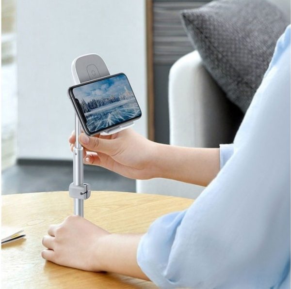 هولدر و شارژر وایرلس بیسوس Baseus Literary Youth Desktop Bracket SUWY-D0S توان 15 وات