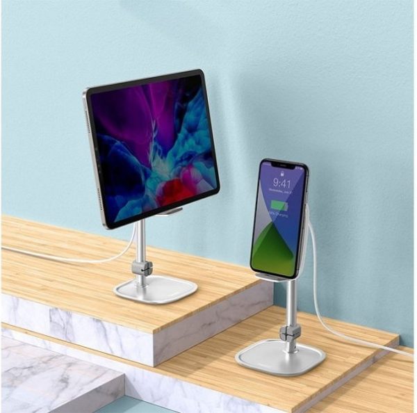 هولدر و شارژر وایرلس بیسوس Baseus Literary Youth Desktop Bracket SUWY-D0S توان 15 وات