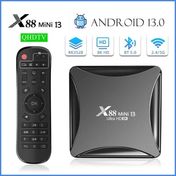 اندروید باکس ایکس 88 مدل 64/4GB Mini13 Ultra 8K