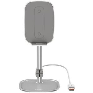 هولدر و شارژر وایرلس بیسوس Baseus Literary Youth Desktop Bracket SUWY-D0S توان 15 وات