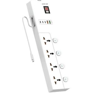 چندراهی برق گرین مدل GS-800 ظرفیت ۳۵۰۰ وات با ۴ خروجی و کابل ۲ متر