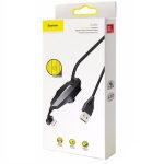 کابل شارژ گیمینگ لایتنینگ بیسوس Baseus Stylish Colorful Sucker Cable 1.2m CALXA-A01