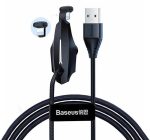 کابل شارژ گیمینگ لایتنینگ بیسوس Baseus Stylish Colorful Sucker Cable 1.2m CALXA-A01